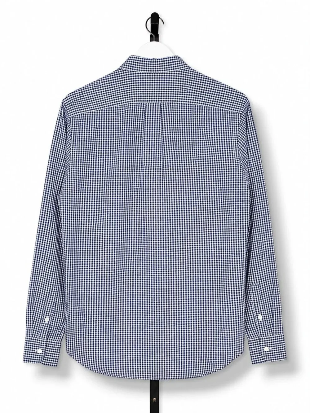 J.Crew Washed Shirting Gingham Shirt M Tailored Fit Blue White